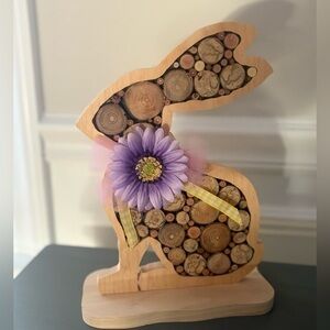 Handmade wooden Bunny